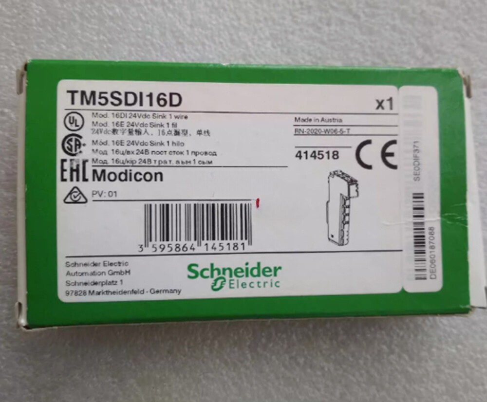 NEW TM5SDI16D PLC Module 24VDC