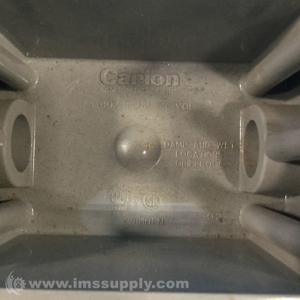 Carlon E981DFN PVC Weatherproof Box USIP