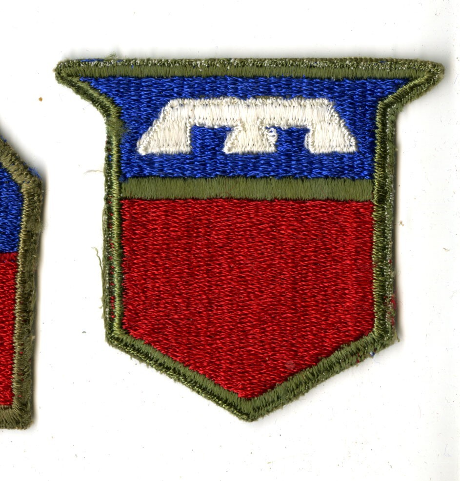 76th Infantry Division White Back Patch WWII Vintage Europe Luxembourg