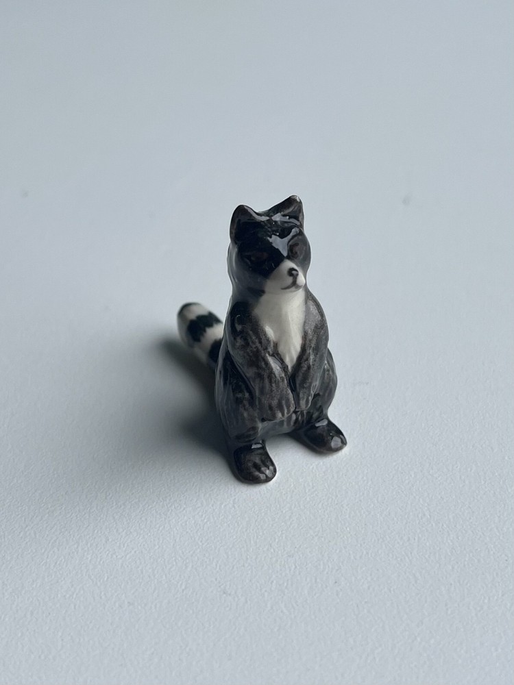 Raccoons Mini Ceramic Figurine Set