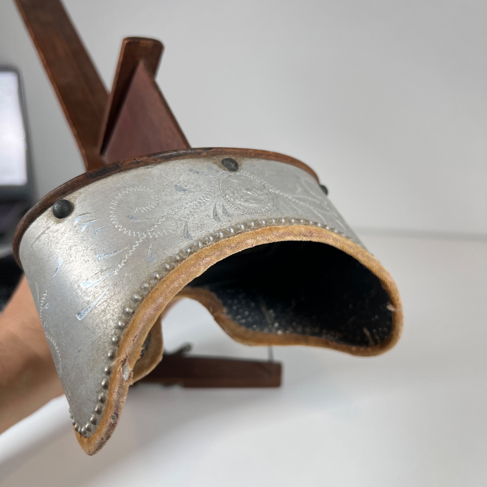 Antique Monarch Stereoscope Viewer Dr Wells Meyrowitz – Card Holder Missing Nail