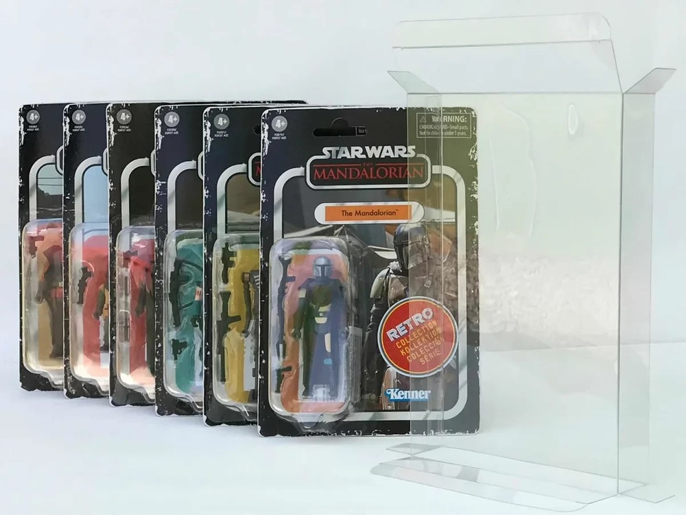 Star Wars Retro Kenner 3.75" Figures Plastic Protective Cases Display Storage