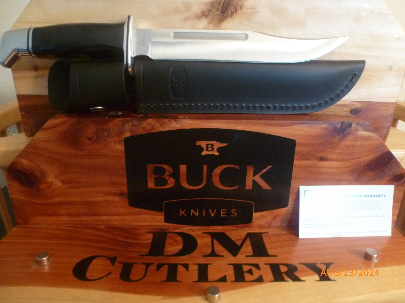Buck 120 General 120BKS Brand New  Fixed Blade Knife, Leather Sheath  USA
