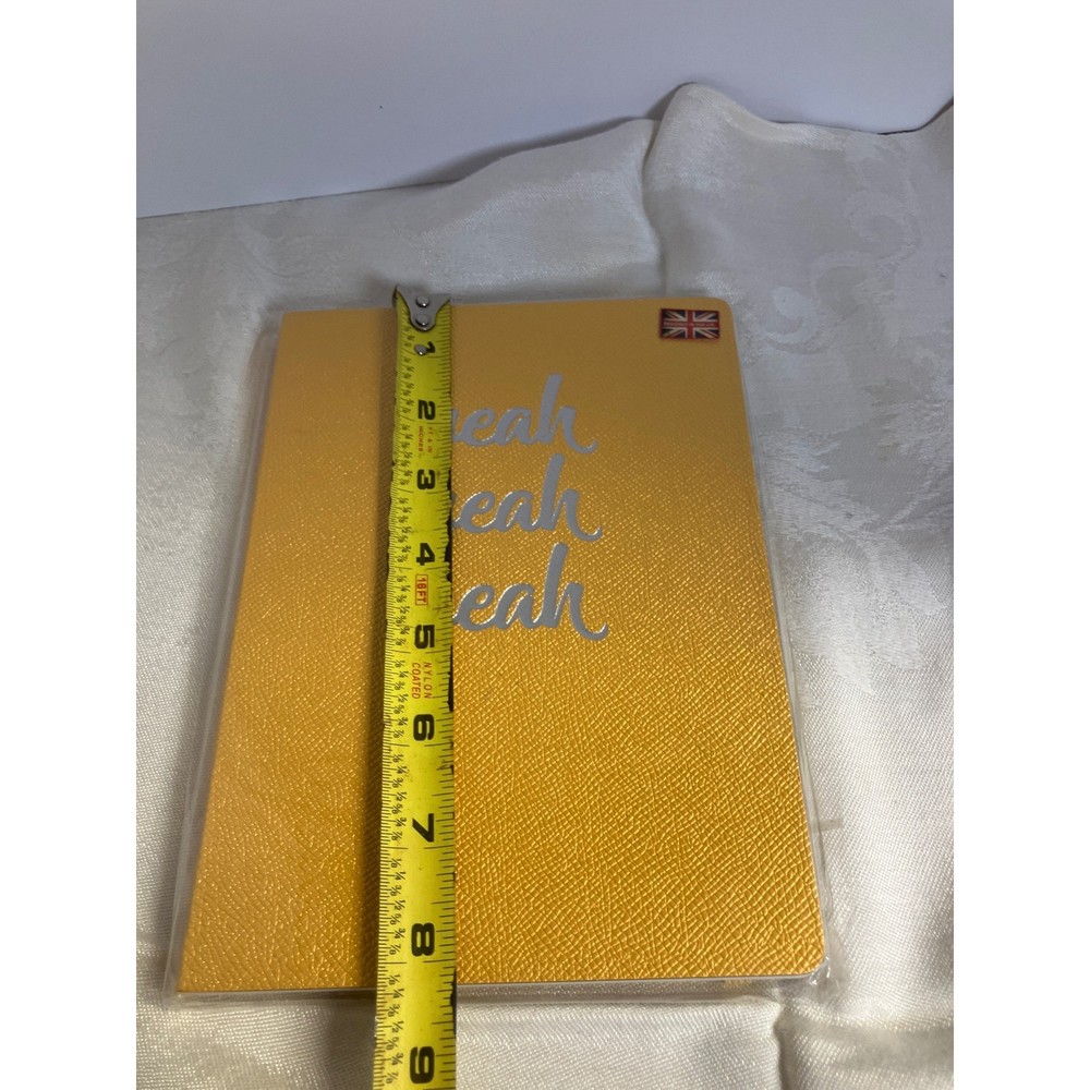 Yeah Yeah Yeah A5 Journal Lined Pages Yellow Notebook Stationary