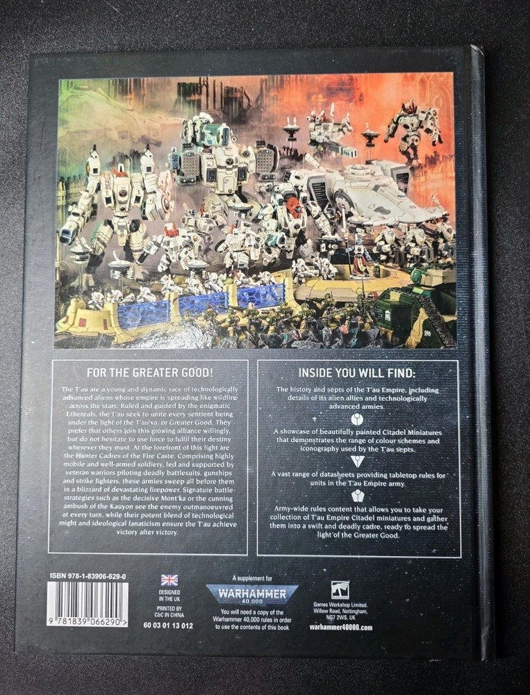 Codex: T'au Empire -Warhammer 40K- Games Workshop Hardcover Book