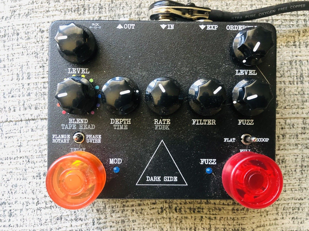 Keeley Dark Side Delay Fuzz Phaser Flanger Guitar Effects Pedal