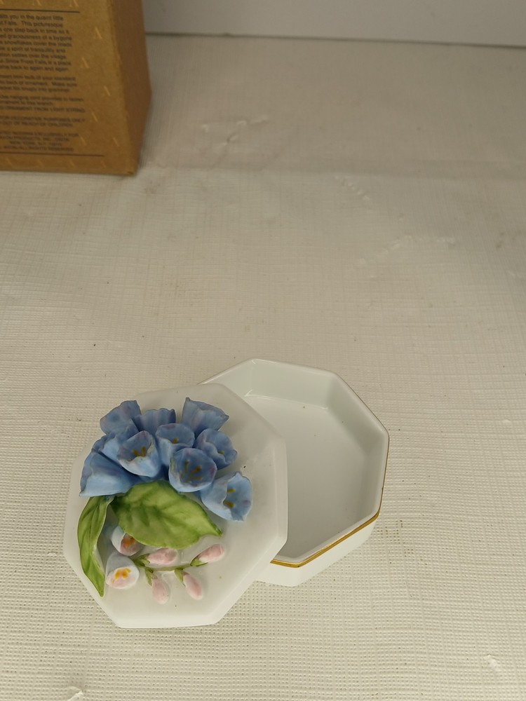 lenox bule bell trinket box