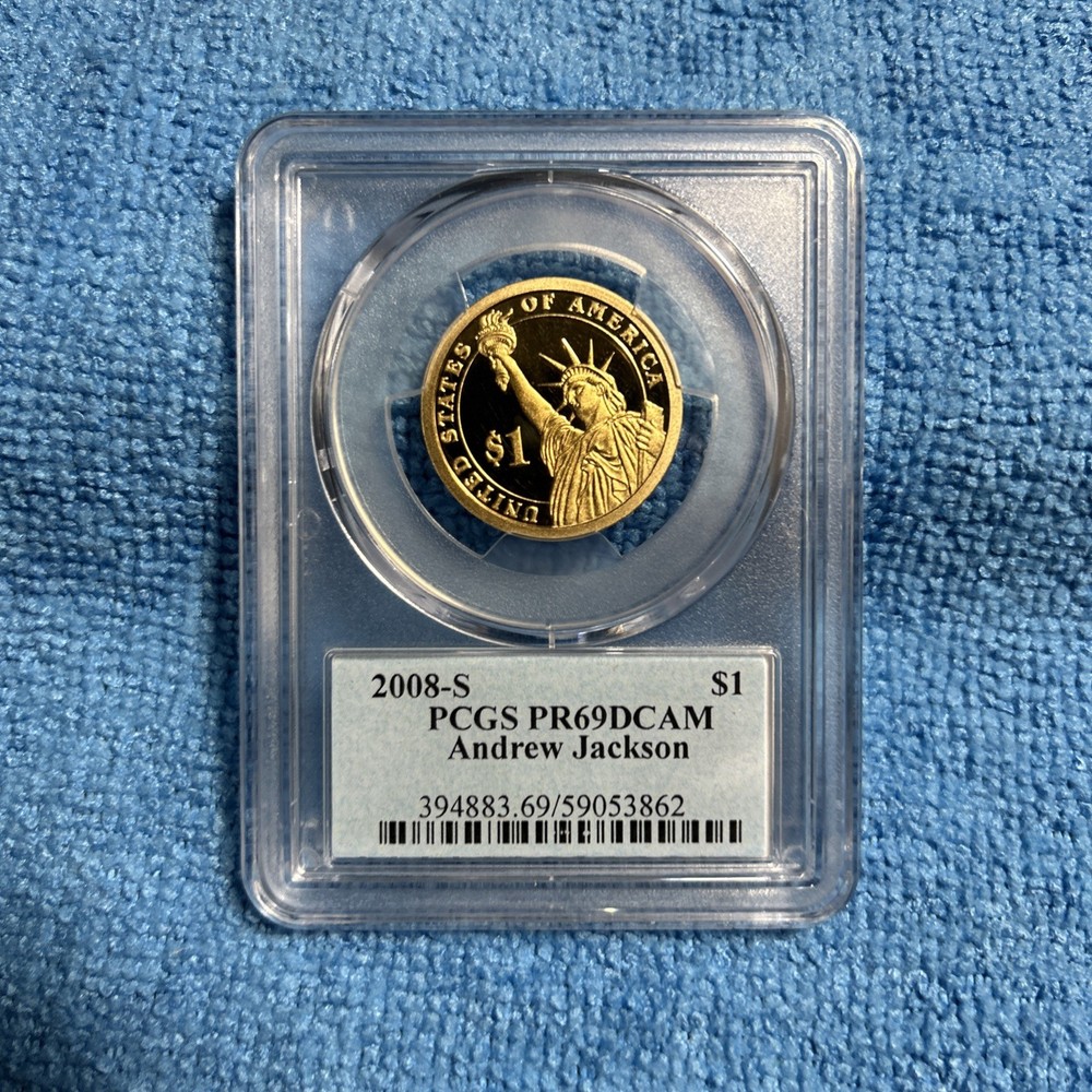 2008-S Andrew Jackson Dollar PCGS PR69DCAM 🔥🔥👀