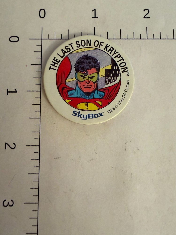Handmade MAGNET: Superman DC Comics pog milk cap Krypton