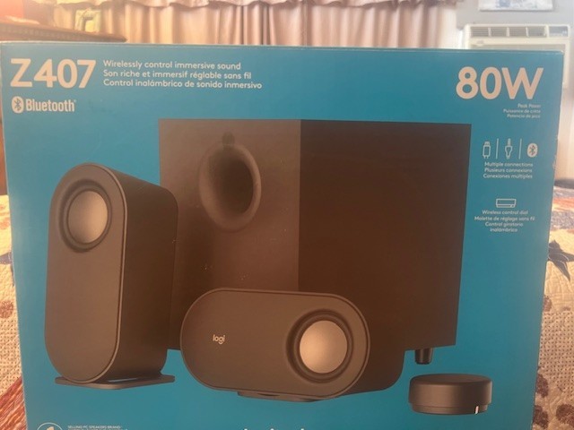 Logitech Z407 Bluetooth Computer Speakers with Subwoofer and Wireless Control