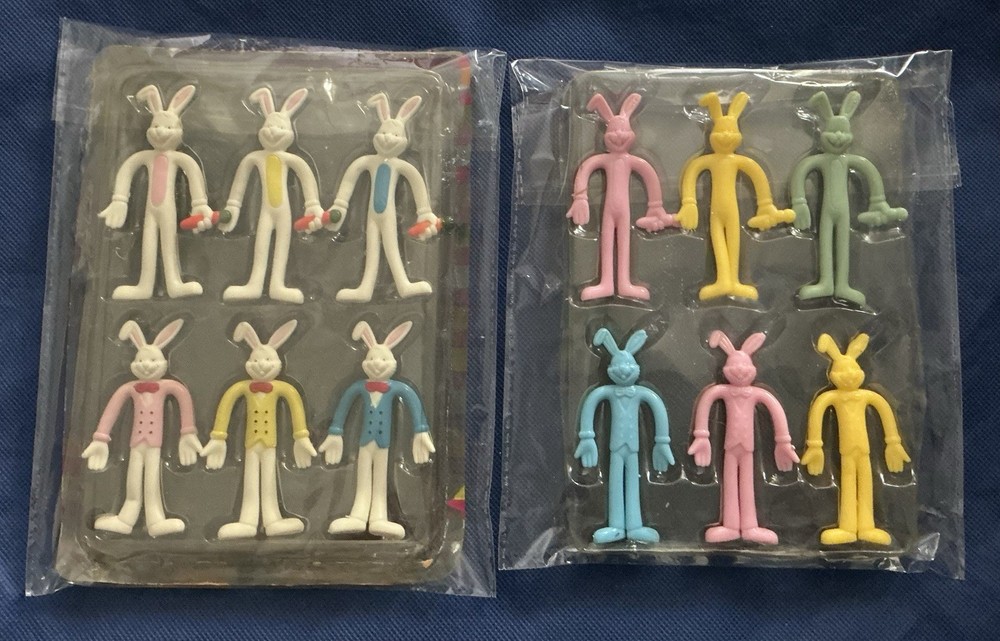 12 Rabbits Bendable Poseable & Stretch Stretchy