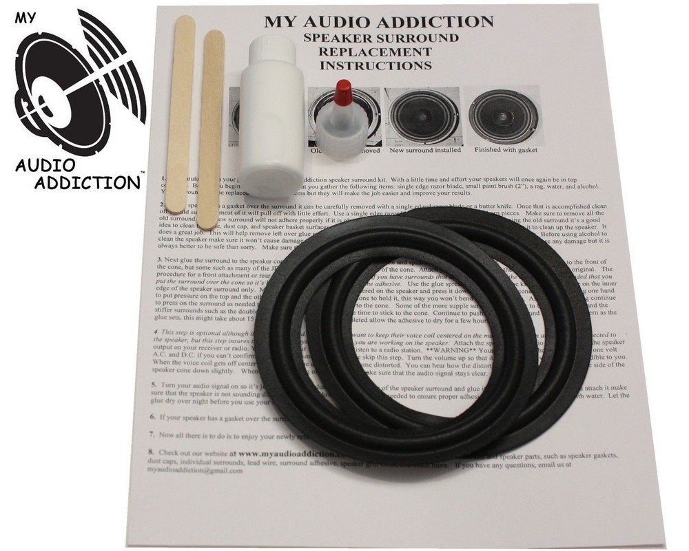 Speaker Repair Kit for Realistic Mach 2 Mid Range Mach II  Midrange 5"