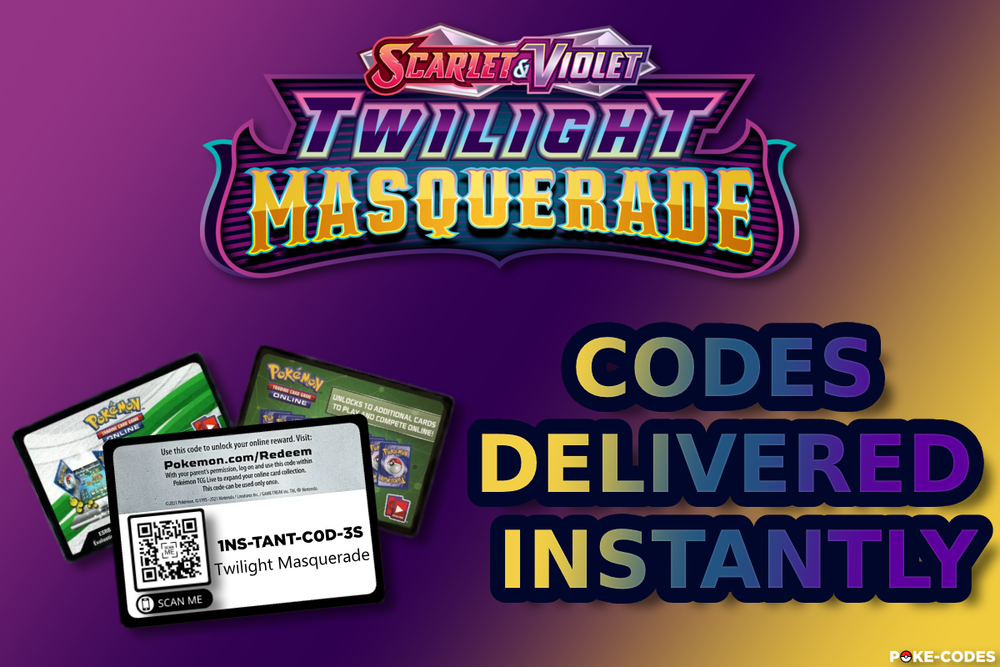 Pokemon - Twilight Masquerade TCG Code Cards - INSTANT DELIVERY