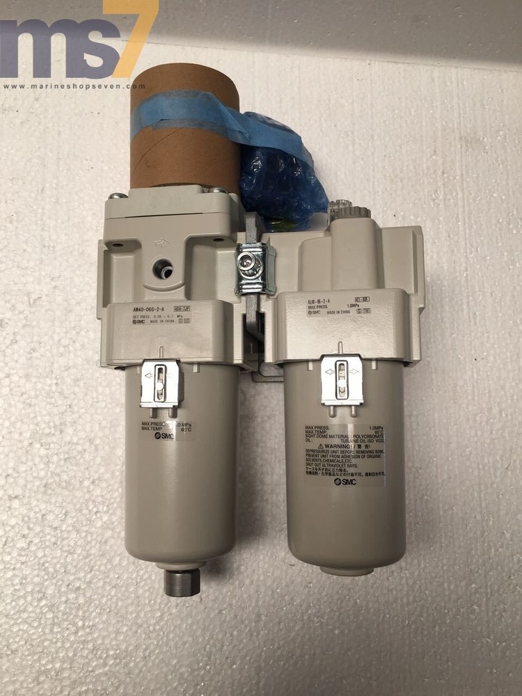 SMC AC40A-06G-2-A FILTER REGULATOR LUBRICATOR FRL SET #NEW