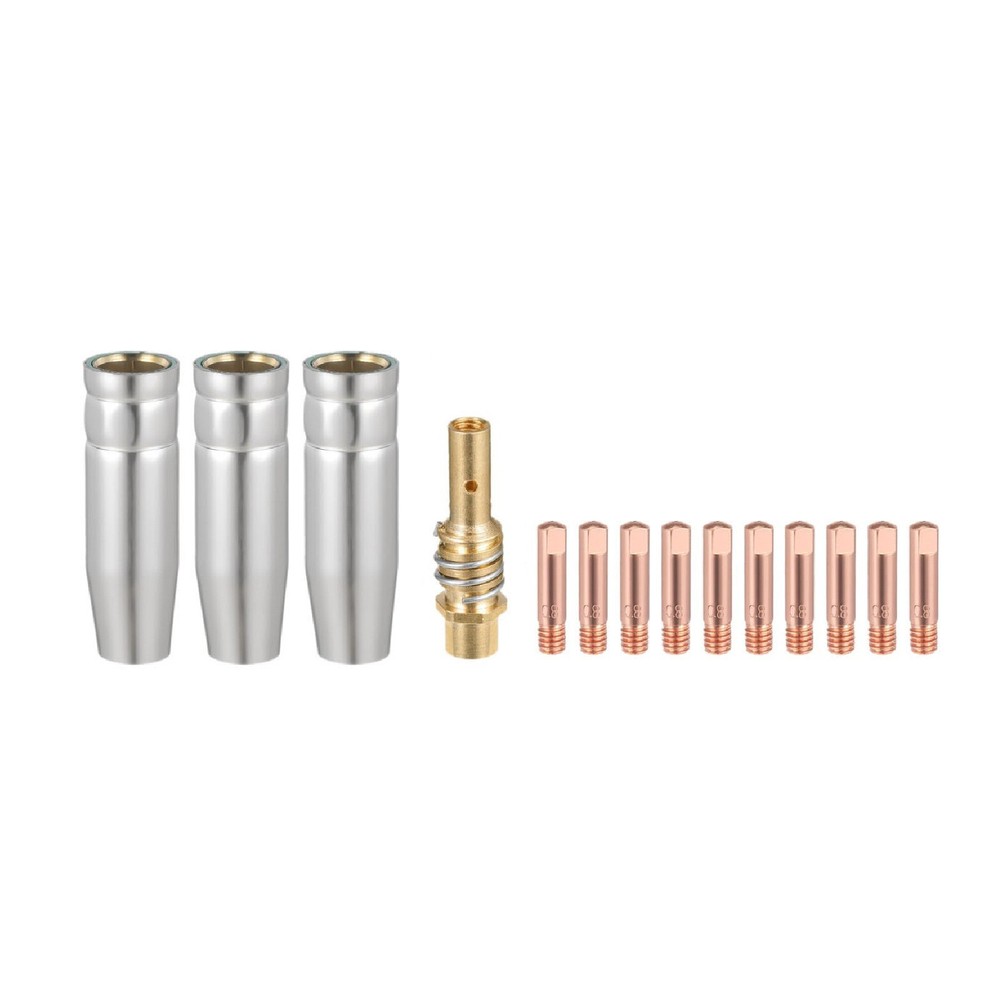 14PCS For MIG Welding Kit with Nozzles Diffusers and Tips for DIY Projects