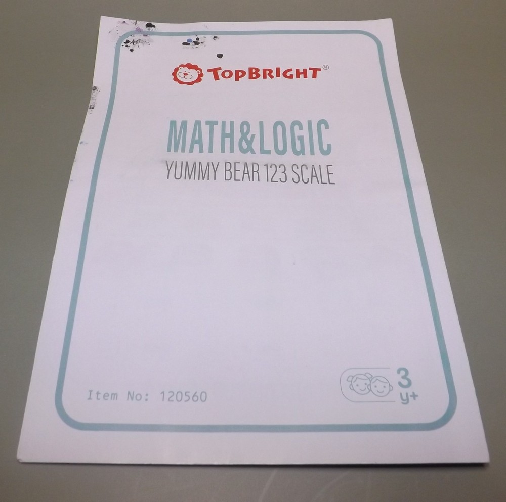 TOP BRIGHT Math & Logic Yummy Bear 123 Scale, Fun & Educational, 3+