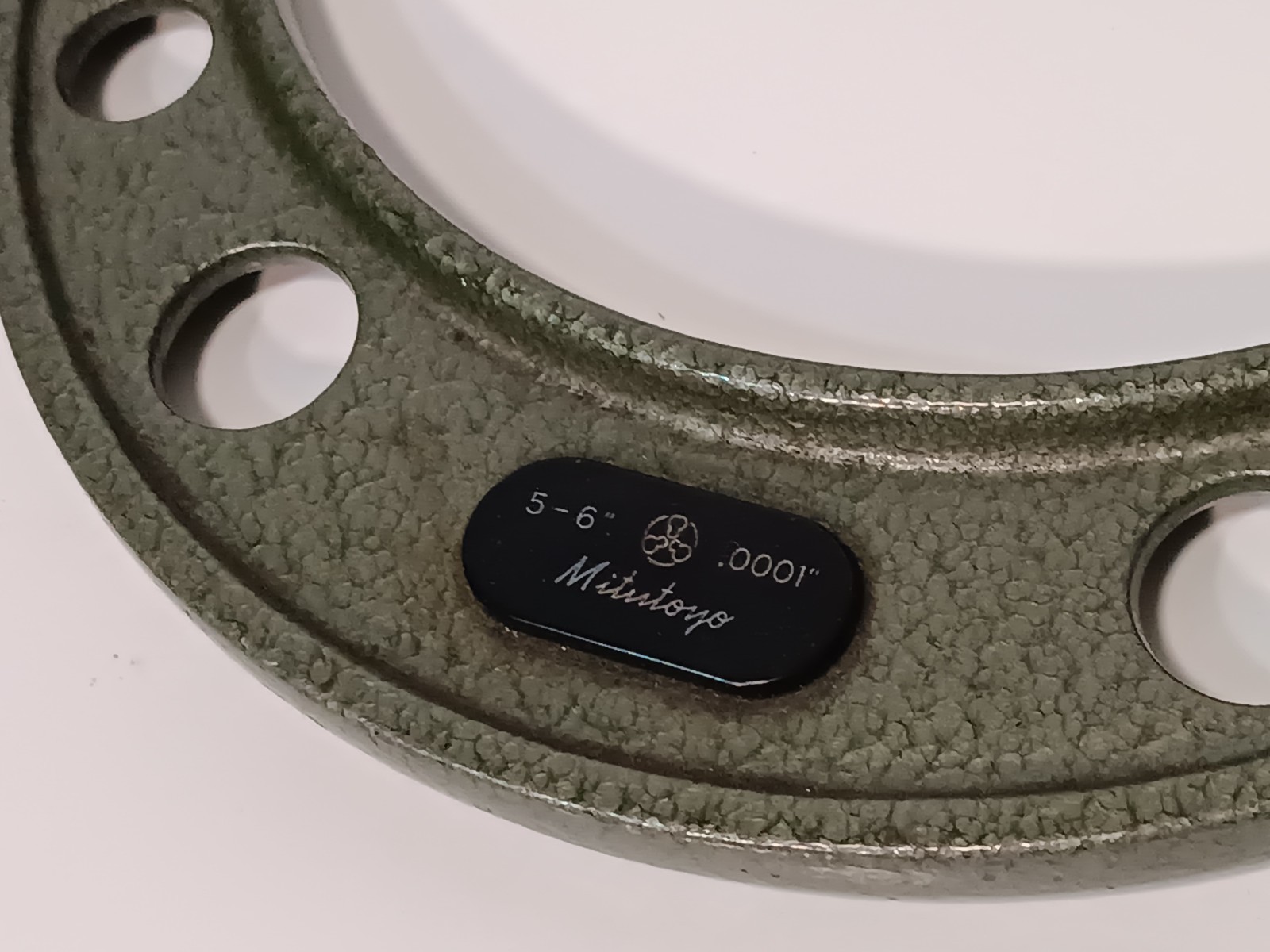 Mitutoyo Outside Micrometer Set, 6 Sizes, 5" - 11" Overall Range, .0001" Grad