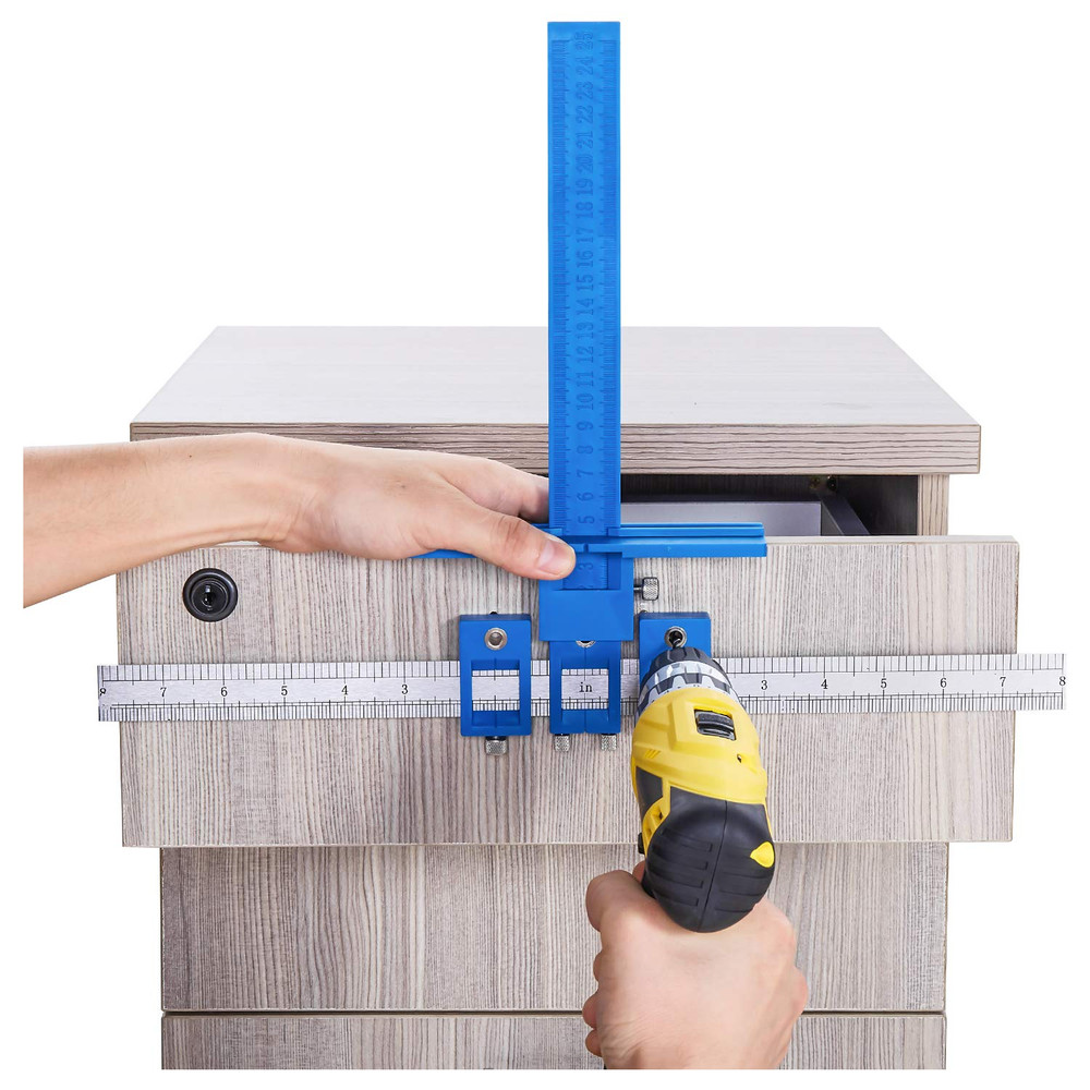 Cabinet Hardware Jig Mounting Template Drill Guide Sleeve Drawer Pull Jigs Handl