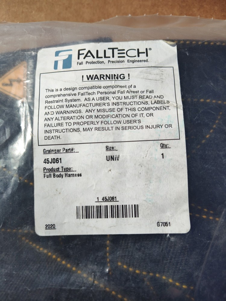 FALLTECH G7051 Arc Flash Body Harness,Arc Flash,Univ