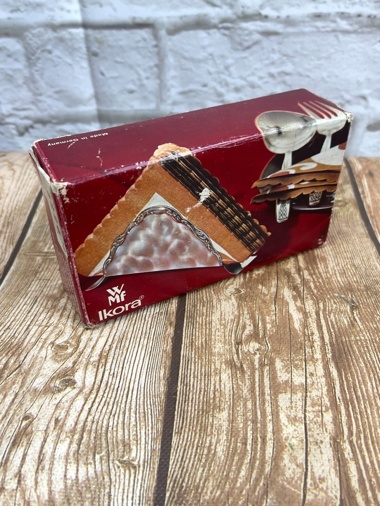 WMF Ikora Silver Plated Napkin Holder Germany Vintage with box