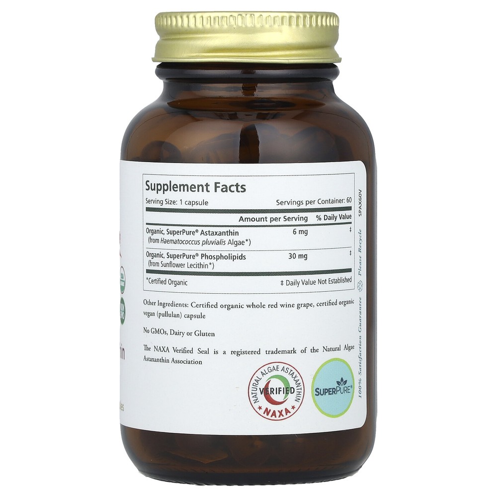 SuperPure® Astaxanthin, 60 Capsules