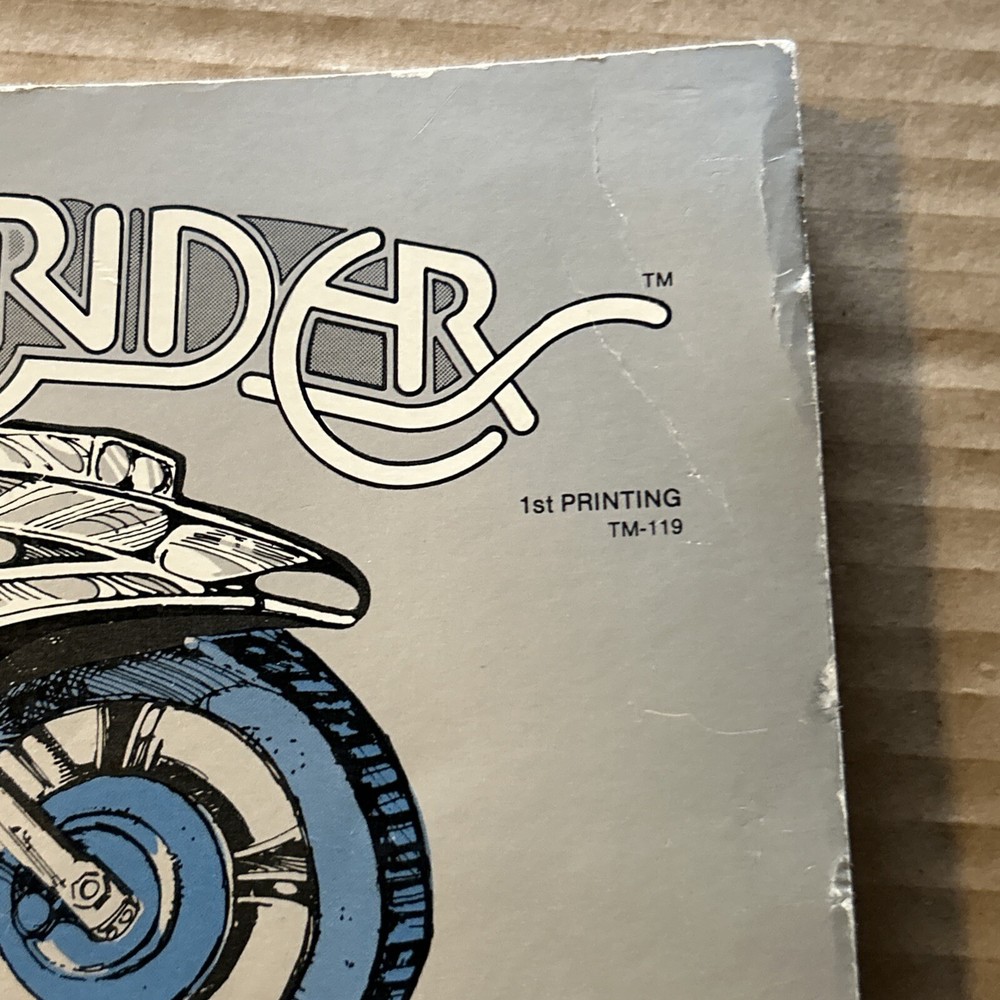 original Space Rider Atari pinball MACHINE manual