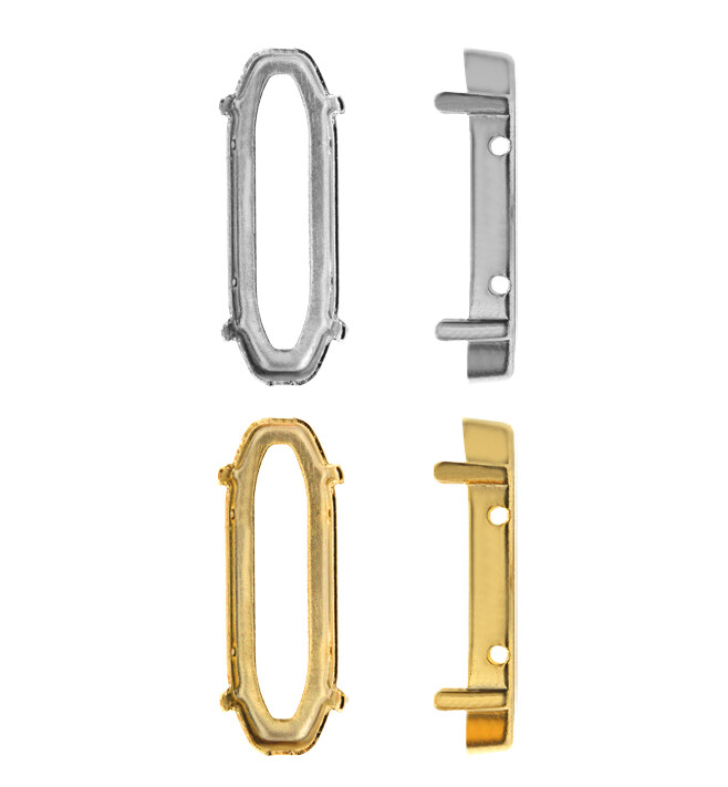 Metal Settings Suitable for Long Classical Oval Shape Fancy Stones Crystals