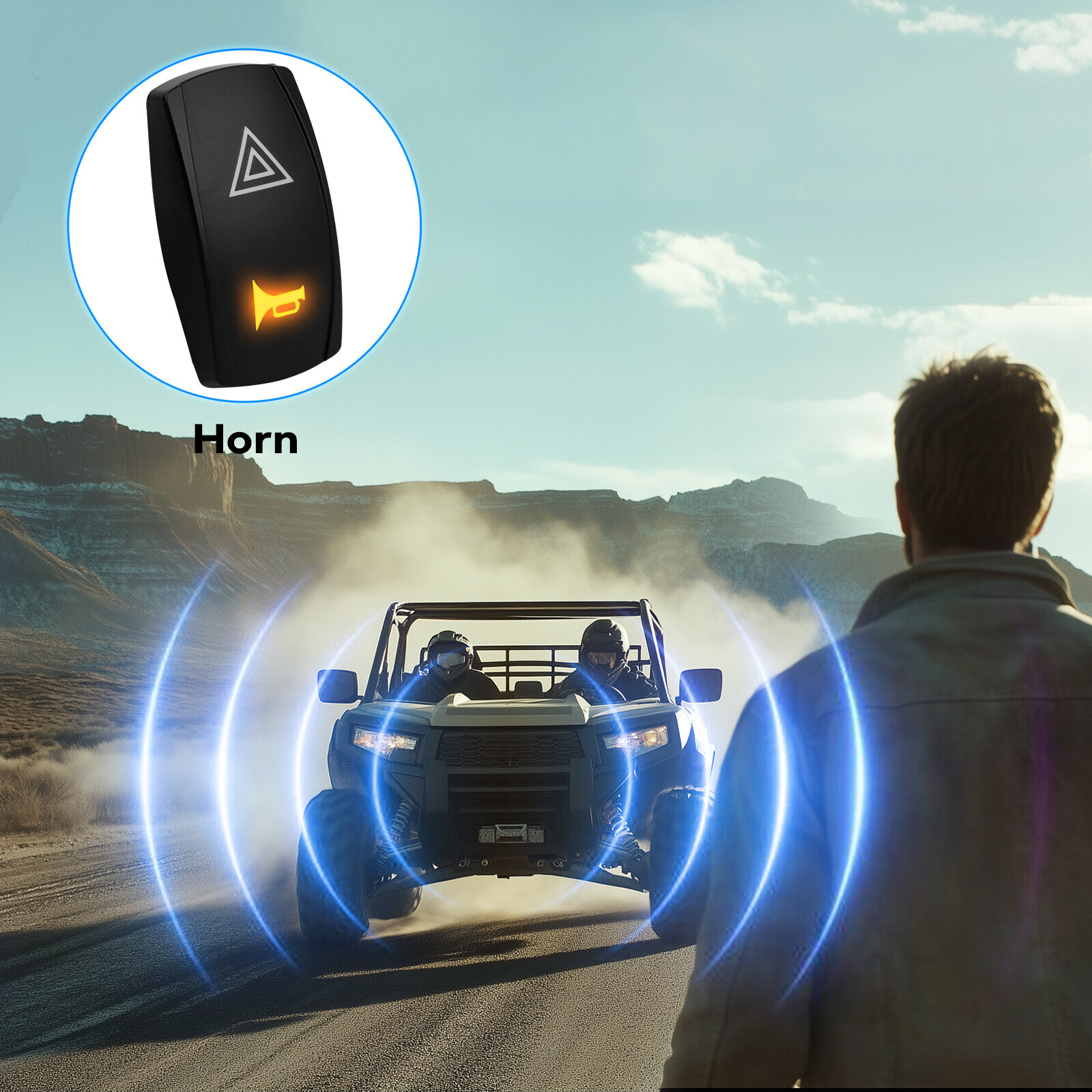 Universal UTV ATV Turn Signal Street Legal Kit for Polaris Ranger General CFMOTO