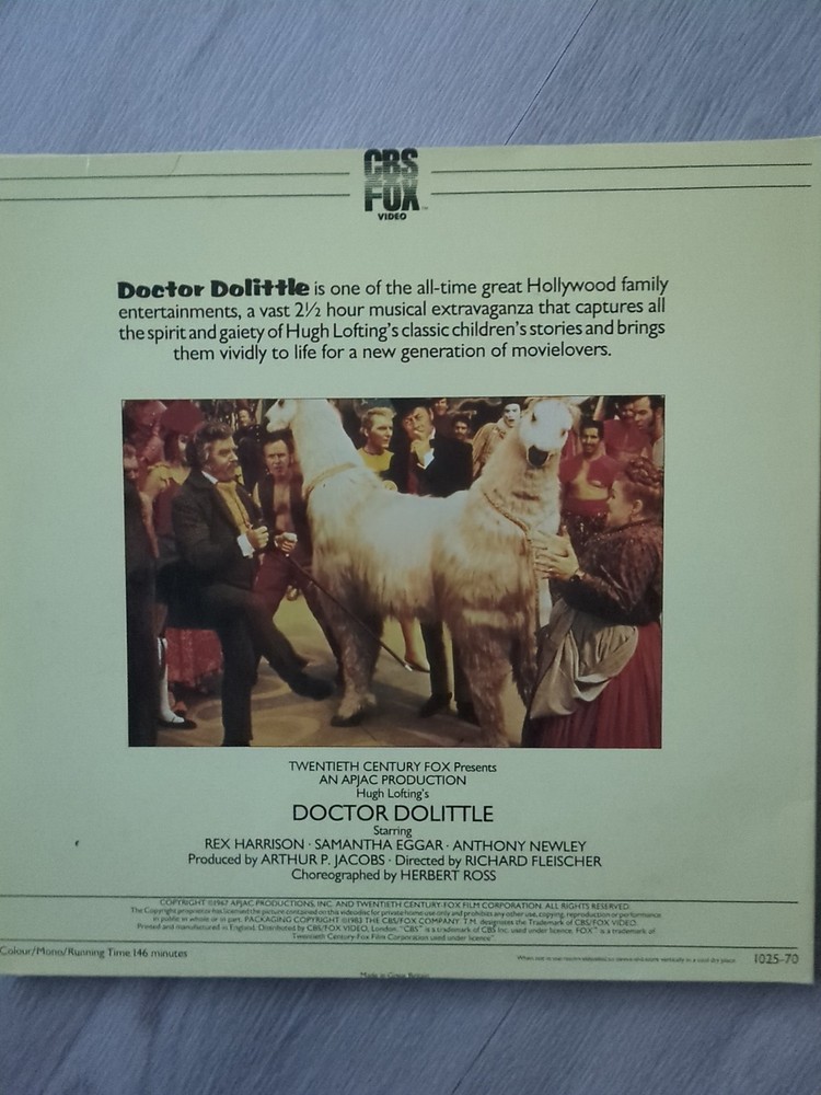 Four Children's Films on Laser Discs