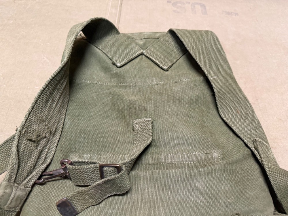 ORIGINAL WWII US ARMY M1942 COMBAT FIELD HAVERSACK BACKPACK-OD#7