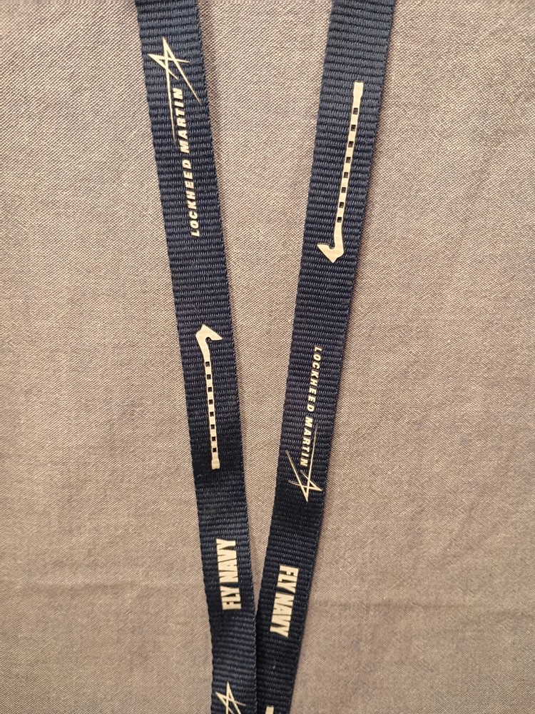 Lockheed Martin FLY NAVY Lanyard-blue- used