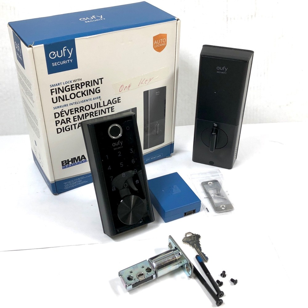 Eufy Security T8520J11 Smart Lock Wi-Fi Replacement Deadbolt - Black
