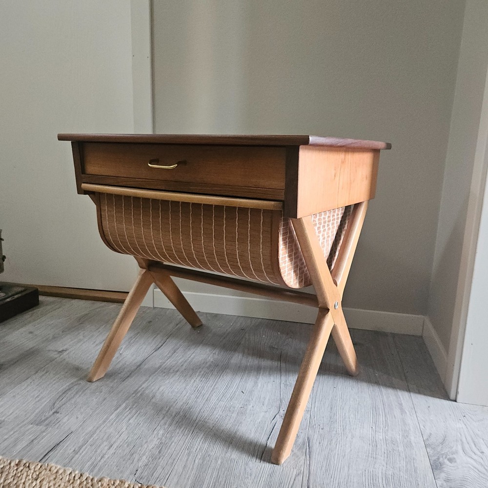 MID CENTURY Norwegian Sewing Table