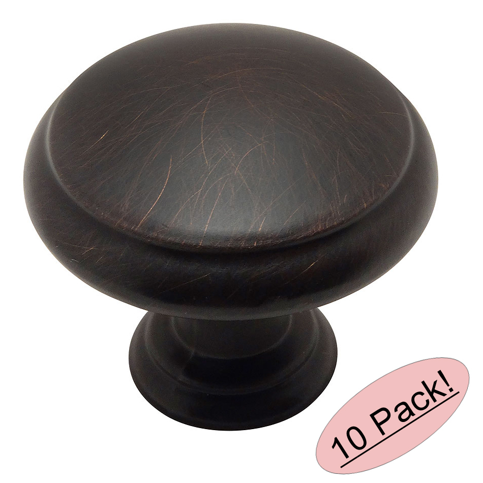 *10 Pack* Cosmas Cabinet Hardware Oil Rubbed Bronze Knobs #5422ORB