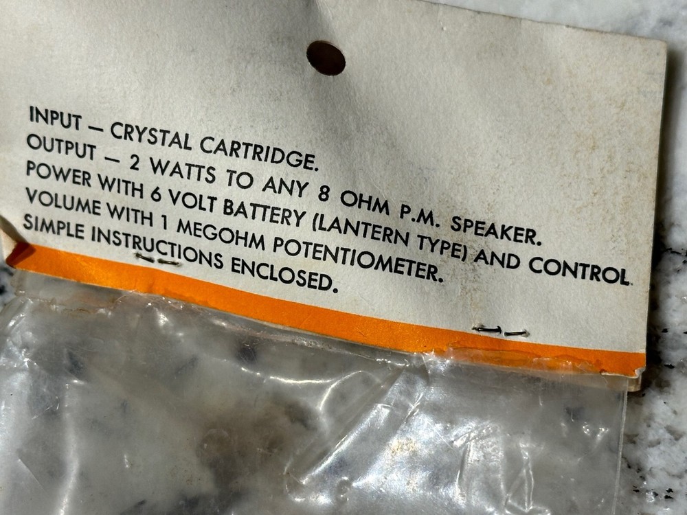 CARL CORDOVER & CO. Phonograph Amplifier Module PH7 Transistorized SS NOS Open