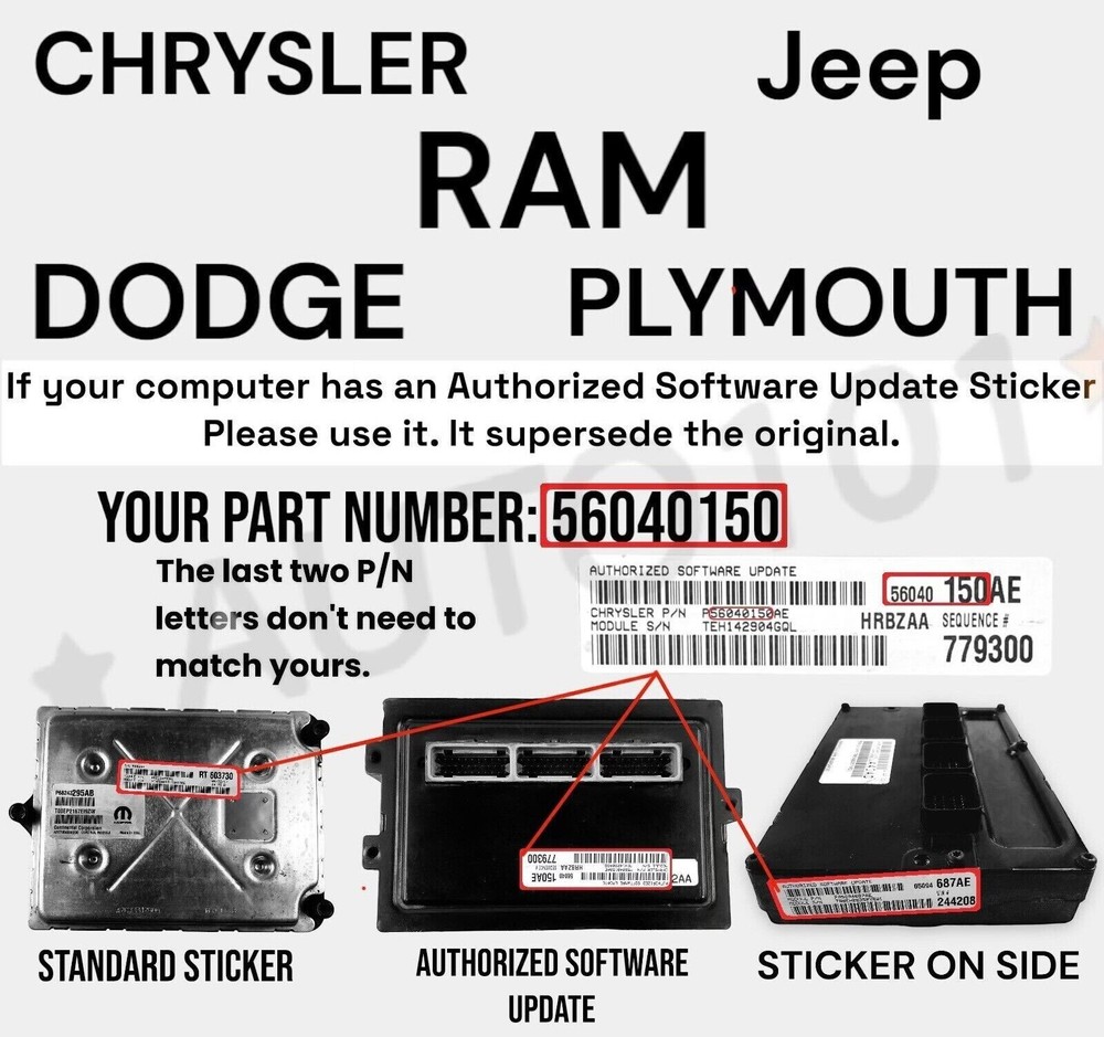 ✅ VIN Programmed 05 MAGNUM / 300 / CHARGER 3.5L Engine Computer P04896403