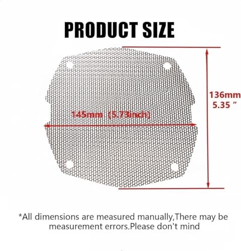 Front Mesh Speaker Grill Cover Panels Replacement for Harley Davidson Chrome