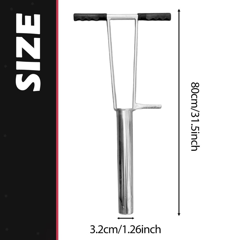 Pole Hole Digger Portable Non Slip Handle for Gardening Backyard