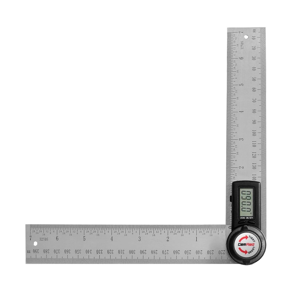 Digital Angle Finder Protractor - Stainless Steel 7" 200mm Measuring Tool