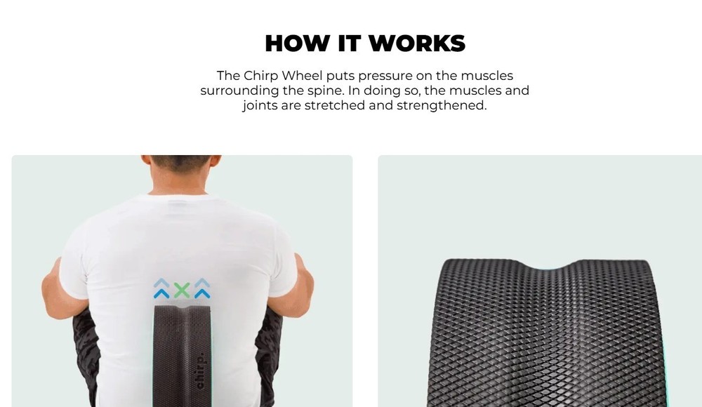 Chirp - Ultimate Back + Neck Bundle | 4-Pack Wheel Foam Roller Set for Back &...