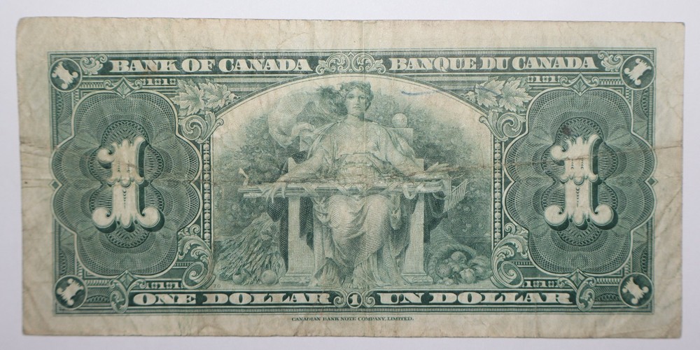 1937 Canada 1 Dollar Note