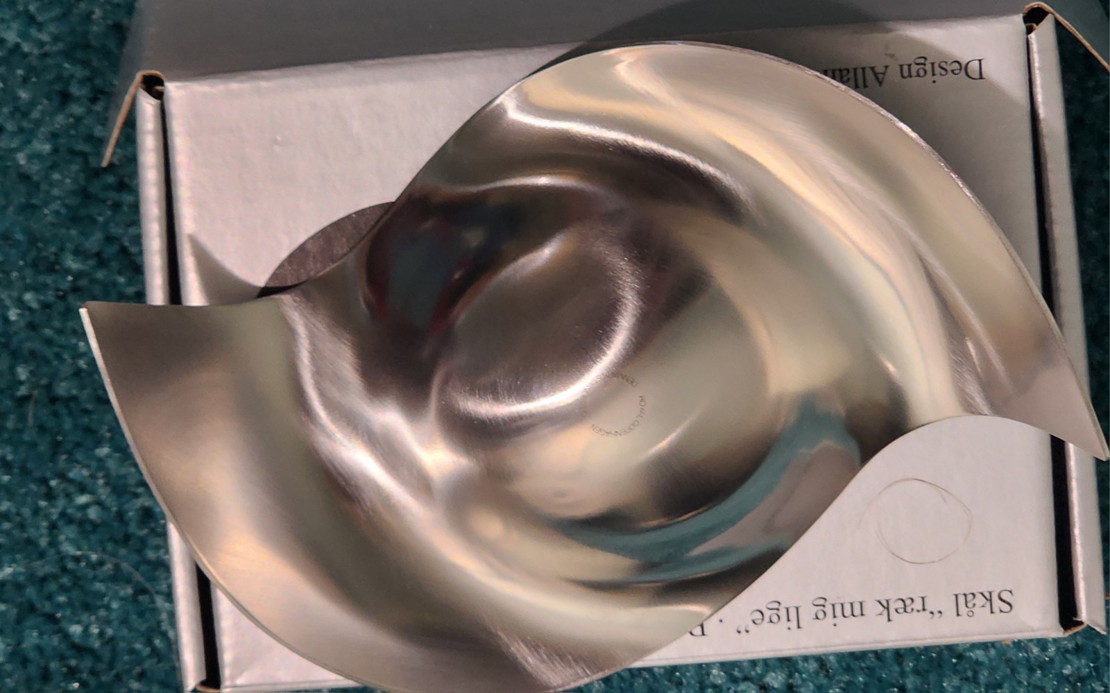 Vtg Georg Jensen Royal Copenhagen By Scharff "Please-Pass-Me" Small Bowl NIB