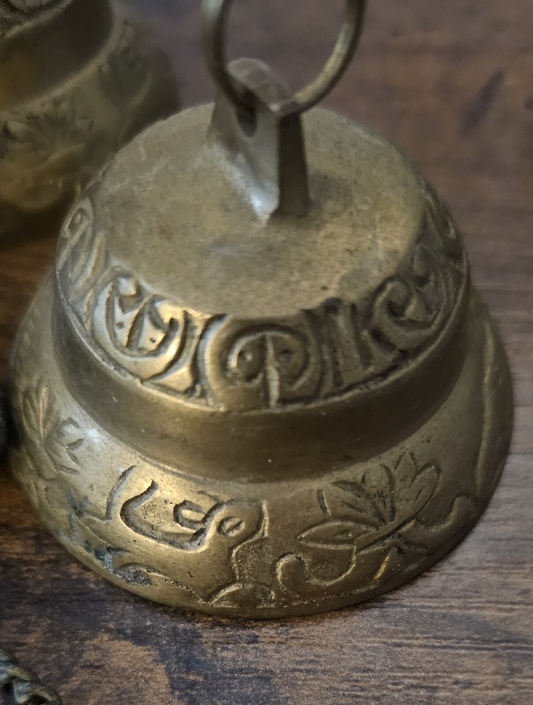 Solid Brass Triple Bell Store Style Doorbell Chime