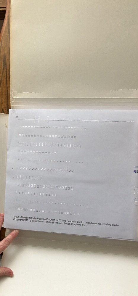 Sal2 Book 1 & 2 Reading Program Braille curriculum Talking Tactile Tablet Blind