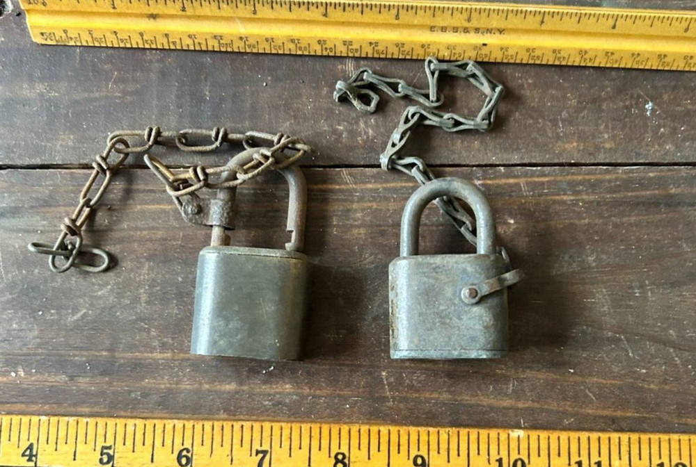 2 - Vintage Slaymaster Locks (No Keys)