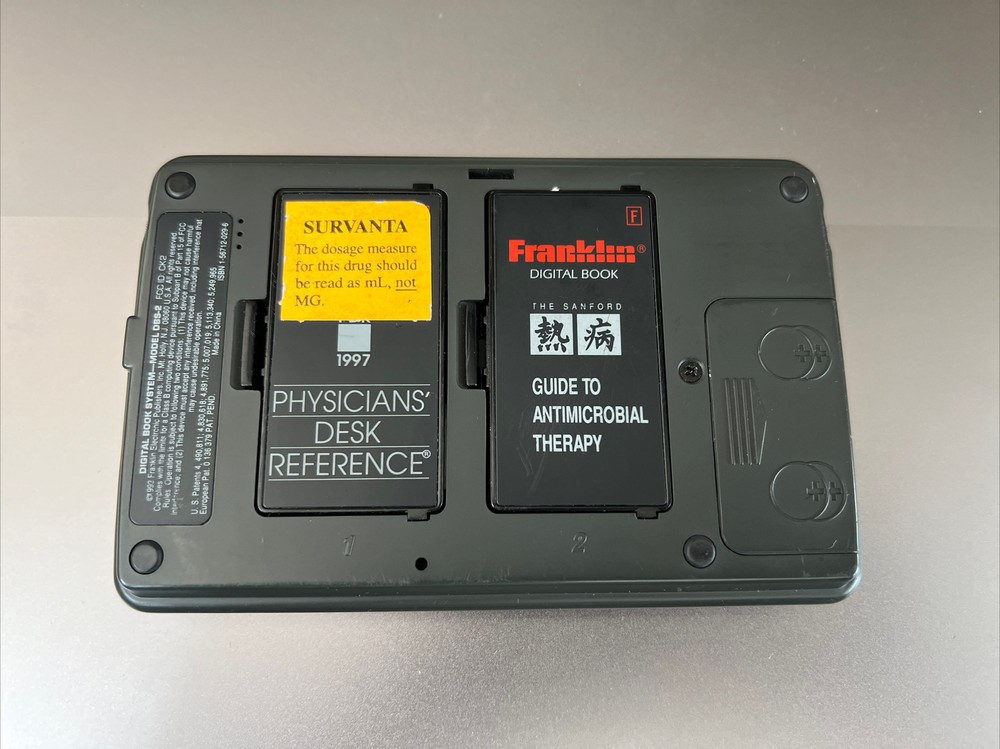 Vintage Franklin Electronic Digital Book System Dictionary Physicians Desk Ref