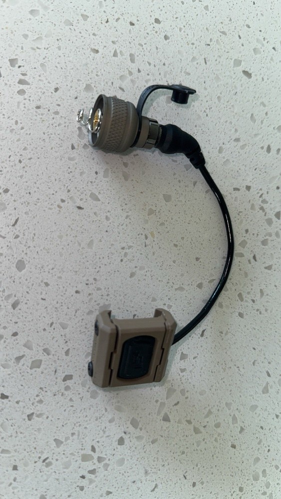 Surefire Tail Cap with Mod Button Lite Pressure Switch. FDE