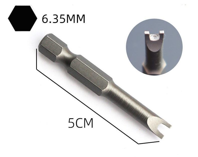 5pcs Special Shaped Screwdriver Set 50mm U-shaped Y-type Triangle Inner Cross Th
