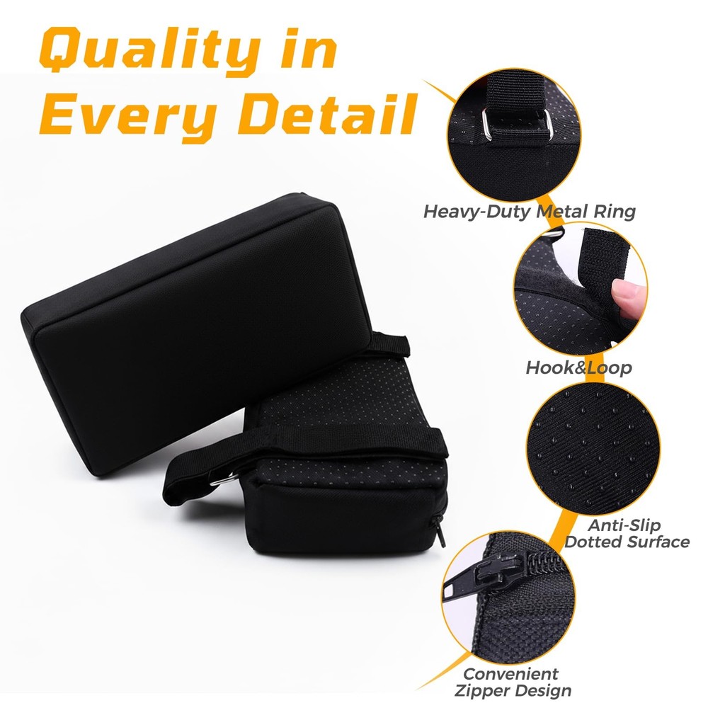 Hack Squat Shoulder Pads 2 PCS – Thick Foam Cushion with Adjustable Straps, R...