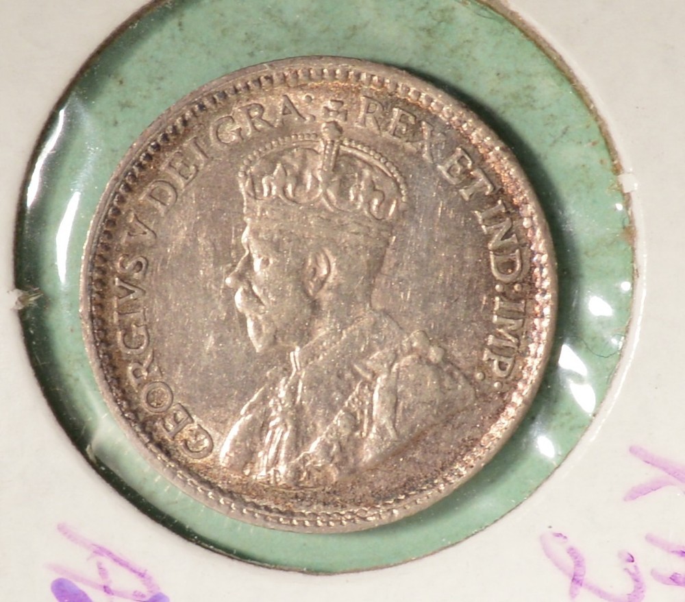1918  - Canada Silver Five Cents - INV#C-88